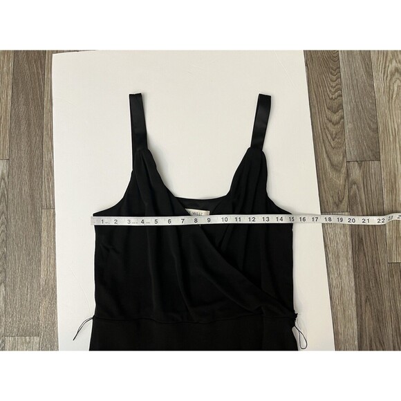 NINE WEST Women’s Dress Size 12 Straps And Sash 100% Silk Asymmetrical V Neck - Picture 10 of 12